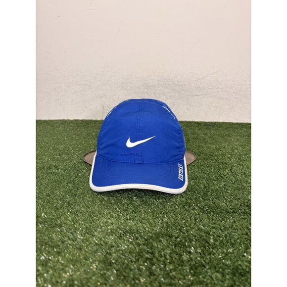 Kentucky Wildcats hat cap strap back blue white nike featherlight lighweight men - Picture 1 of 8